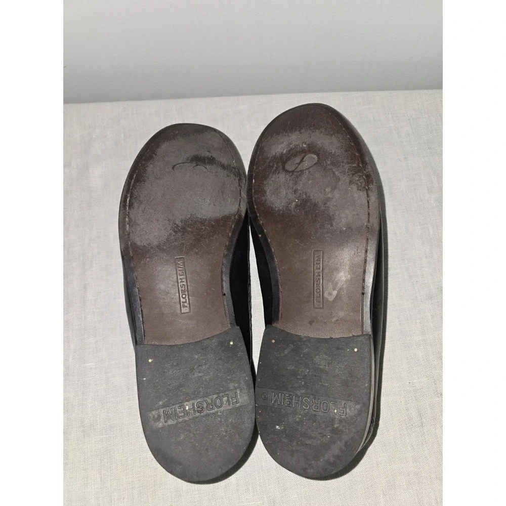 Pisa Florsheim Mens Black Shoes Crocodile Print Leather Slip On 18469-01 11.5 D
